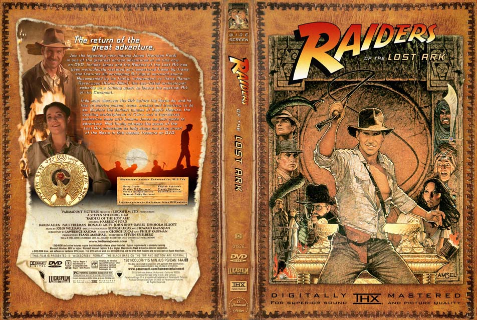 Indiana Jones and the Raiders of the Lost Ark - DVD cover